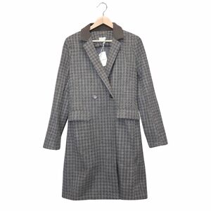 NWT Hem & Thread Women's Trench Plaid Coat